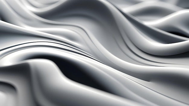 Una tela blanca con un patrón de ondas suaves.