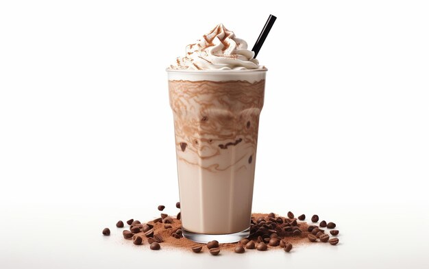 Tela branca com milkshake Kahlua Mocha