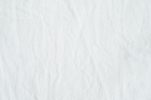 Foto tela de algodão branco enrugada, textura, fundo, papel de parede