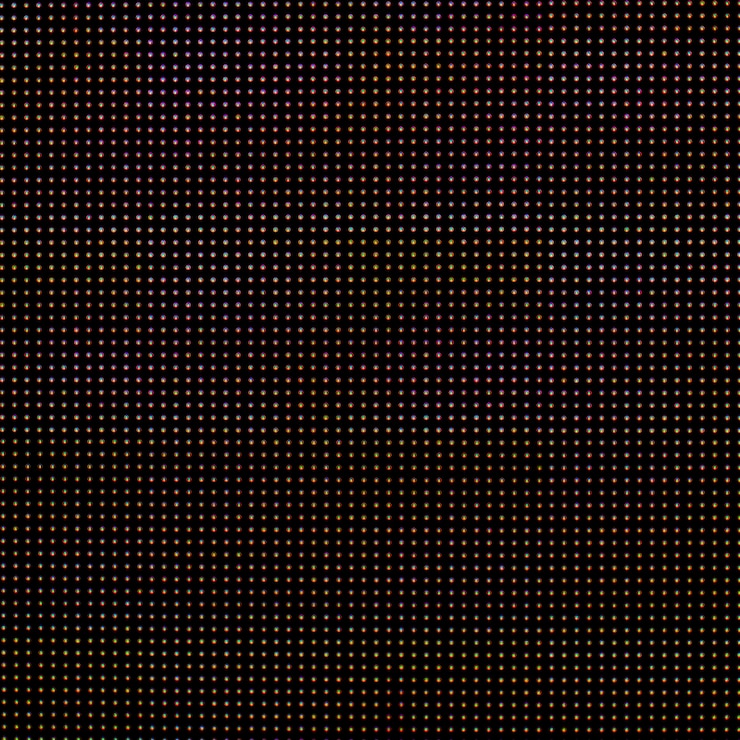 Foto tela de led colorido.