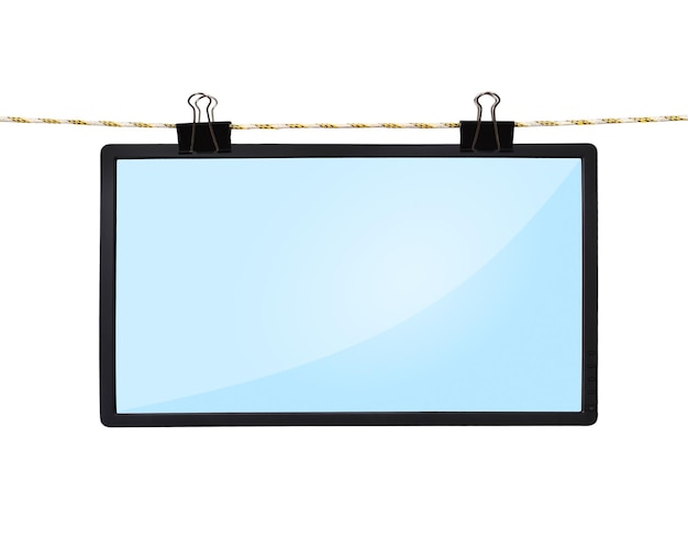 Tela de tv LCD em branco