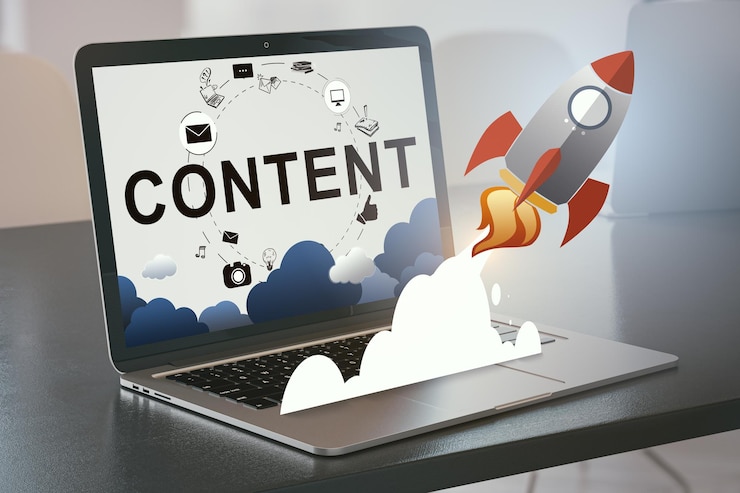 Foto tela do laptop com conceito de conteúdo renderização em 3d