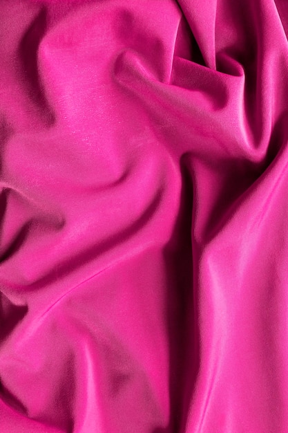 Tela drapeada fucsia