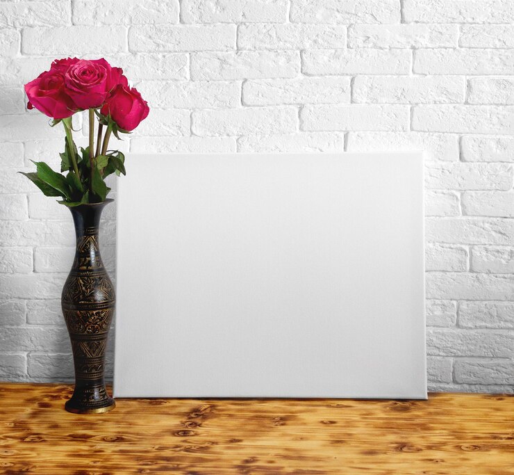 Tela em branco ou quadro de pôster de maquete