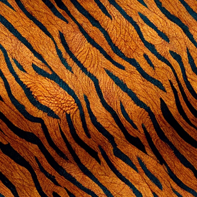 Foto una tela con estampado de tigre que es azul y negro.