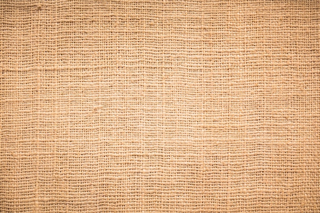 Tela natural lino marrón saco patrón lienzo o fondo cilicio texturizado Textil crema sin costuras Diseño de fondo japonés