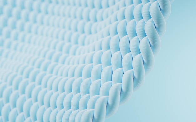 Tela ondulada con renderizado 3d de detalles microscópicos