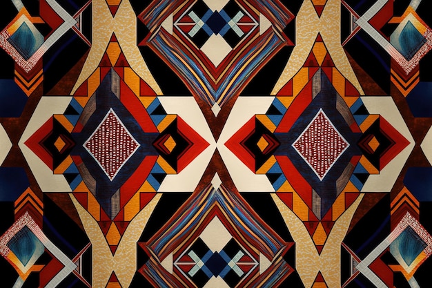 Tela de papel pintado abstracto y estampado textil con motivos geométricos