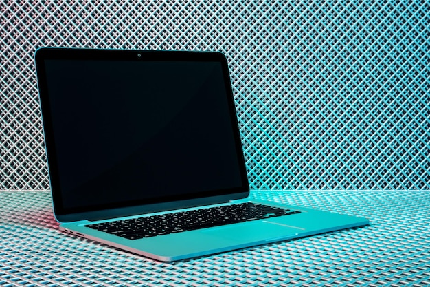 Foto tela preta vazia do laptop