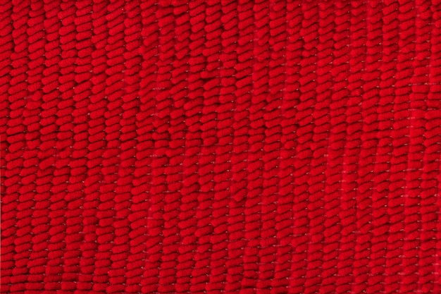 tela roja con alfombra de gusano de suelo de fibra de textura