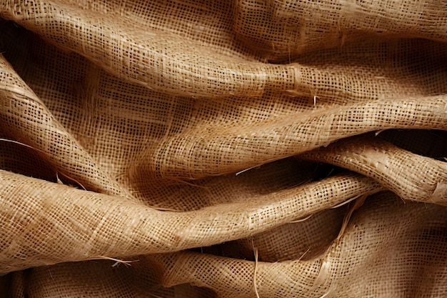 Tela de saco de yute arpillera tejida textura de fondo