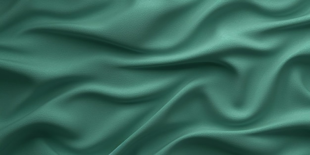 Una tela de seda verde con un fondo blanco.