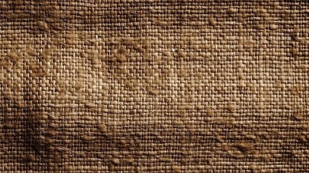 Foto una tela con textura marrón con un patrón tejido.