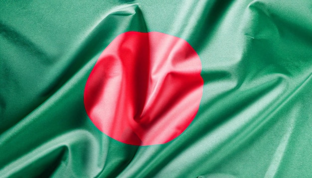 Tela texturizada con bandera de Bangladesh símbolo patriótico