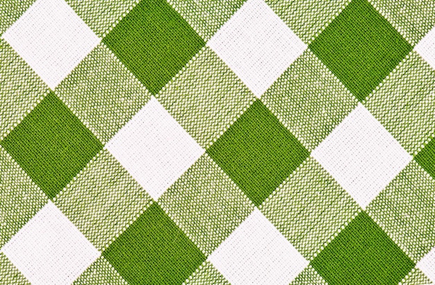 Tela verde y blanca como textura.