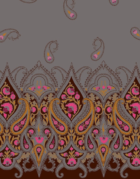 Las telas decoradas con motivos étnicos y flores enriquecen los trajes con elegancia de algodón de terciopelo viscoso