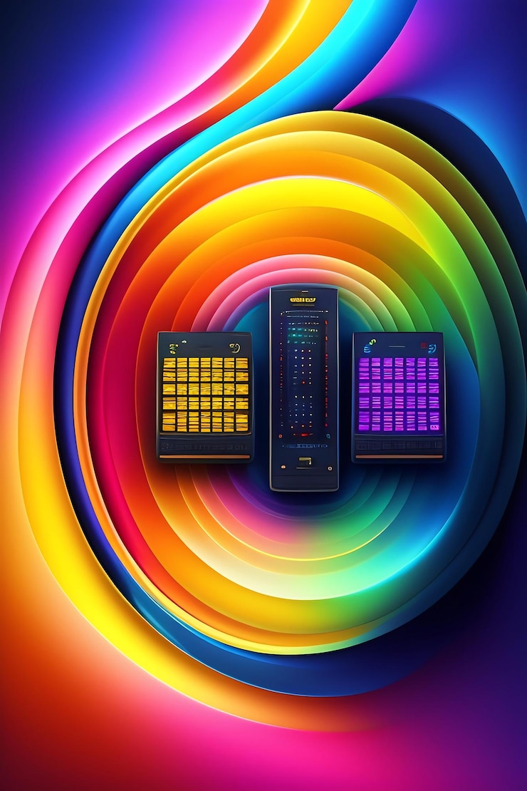 Foto telecomunicaciones de fondo abstracto de tecnología brillante