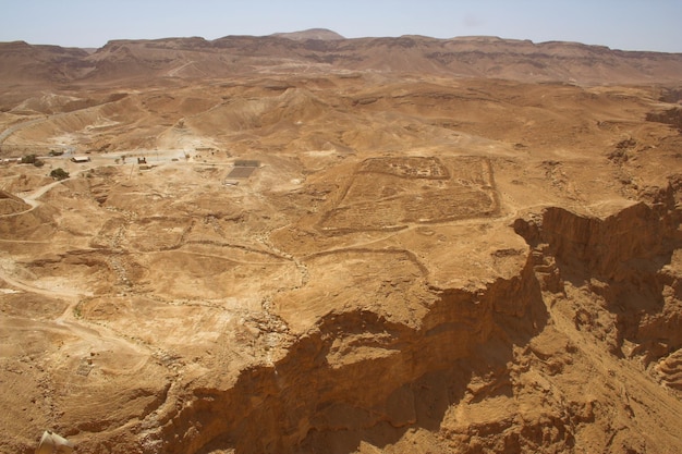 El teleférico a la antigua ciudad de Masada de Israel