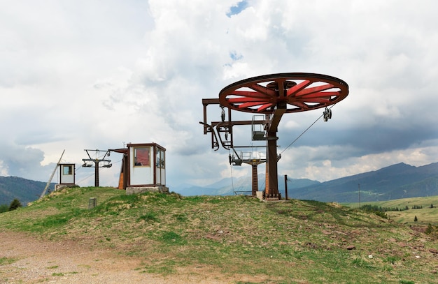 Teleférico em Passo Role Itália