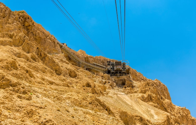 El teleférico a la fortaleza de Masada - Israel