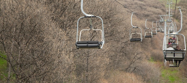 Teleférico na Armênia Jermuk Bela vista