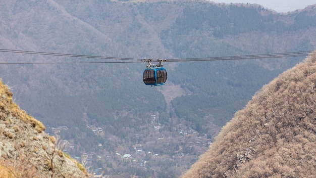 teleférico no pico da montanha