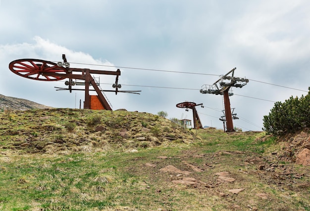 Teleférico en Passo Role Italia