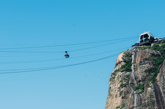 Teleféricos en el Pan de Azúcar en Río de Janeiro, Brasil