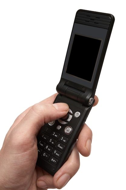 Telefon in einer Hand