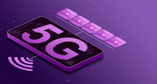 Telefone com 5g fornece comunicação com serviços 3d