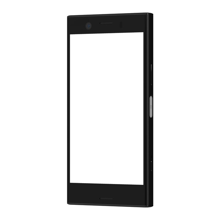Foto telefone de visão esquerda claro transparente
