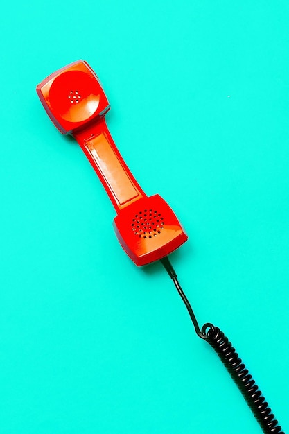 Telefone retrô arte de design minimalista