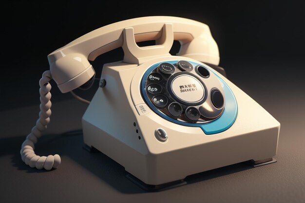 Telefone tradicional com manivela, história do telefone fixo, estilo retrô clássico, papel de parede antigo