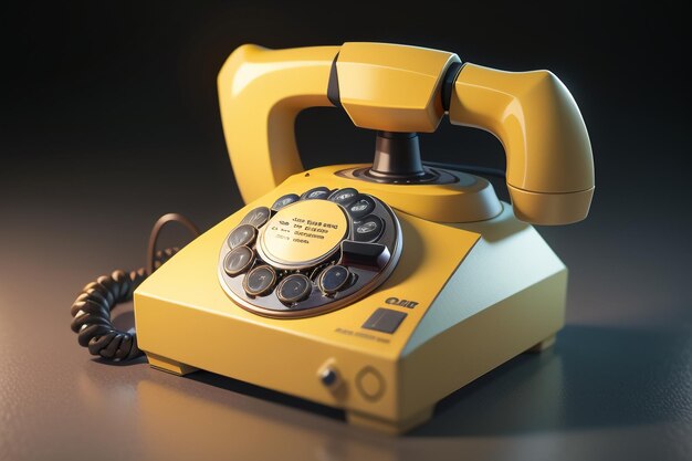 Telefone tradicional com manivela, história do telefone fixo, estilo retrô clássico, papel de parede antigo