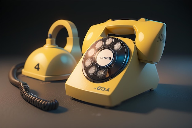 Telefone tradicional com manivela, história do telefone fixo, estilo retrô clássico, papel de parede antigo