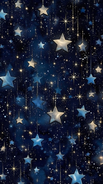 Telefonhintergrund Himmlische Träume Mitternachtsblaue Sternbilder