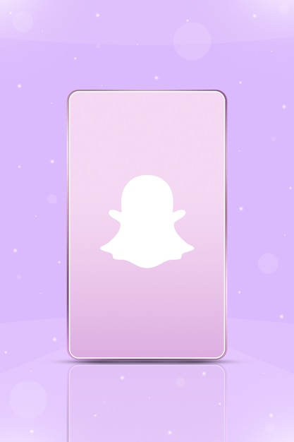 Teléfono con el icono del logo de instagram en la pantalla 3d