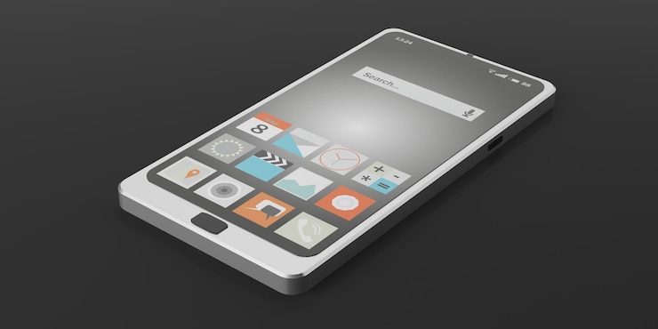 Foto teléfono inteligente de renderizado 3d