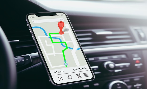 teléfono inteligente en soporte magnético para teléfono Gps