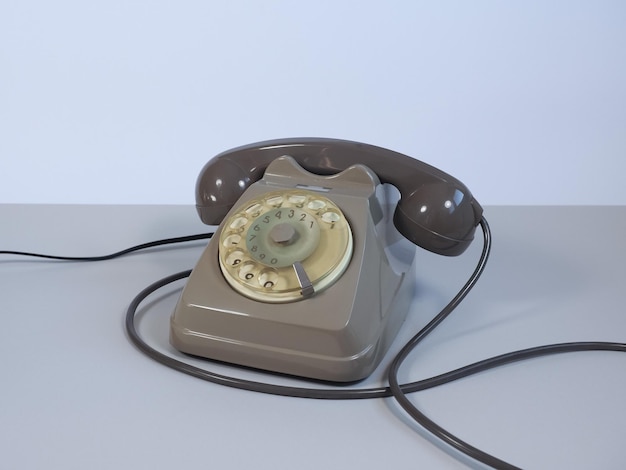 Teléfono de marcación rotativa vintage