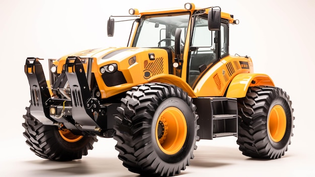 Telehandler em fundo branco