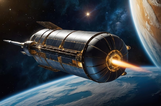 Telescopio Espacial Hubble en órbita alrededor de la Tierra