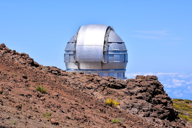 Foto telescopio del observatorio astronómico