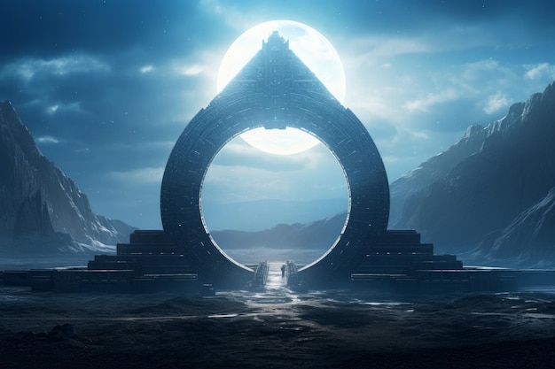 Teletransporte del portal de viajes Stargate Culture Generar Ai