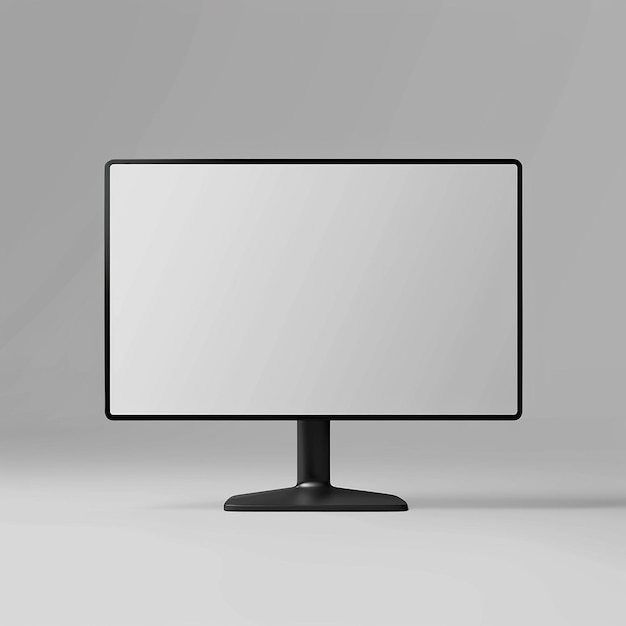 un televisor de pantalla plana con una pantalla en blanco en él