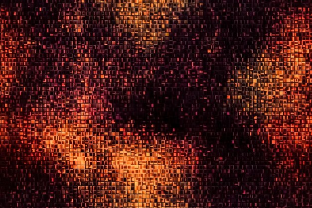 Telha de fundo sem costura Fundo de falha digital abstrato Padrão de ruído de pixel colorido Decaimento digital IA generativa