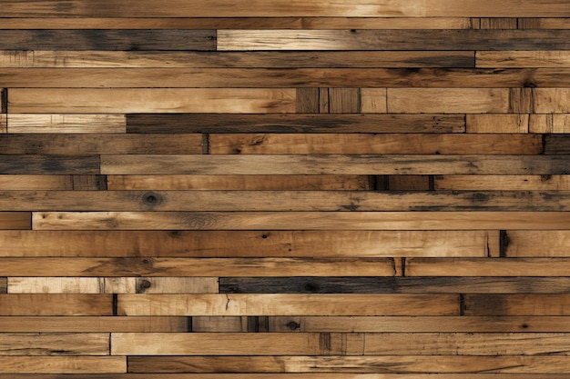 Telha de madeira rústica Textura sem costura padrão repetível