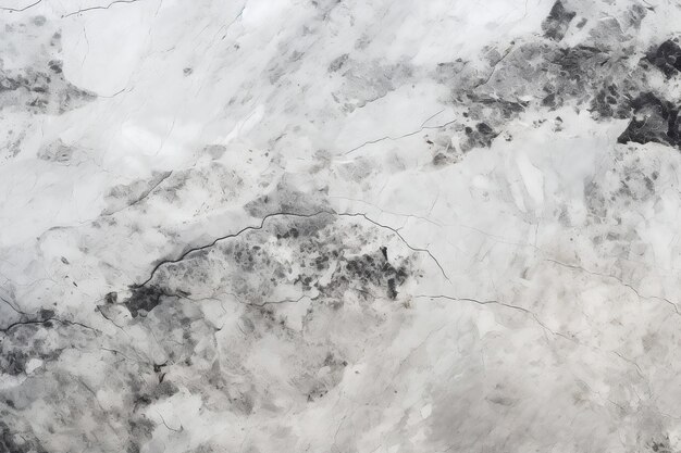 Telha de pedra natural polida em branco brilhante e cinza Grunge Generative Ai