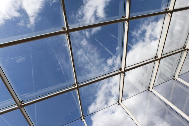Foto telhado de vidro moderno