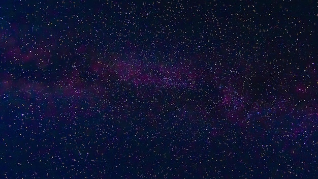 Tellar-Milchstraße bei Nacht mit Sternen Panorama des dunkelblauen Sternenhimmels